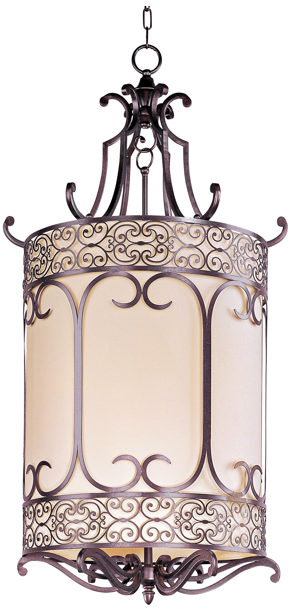 Maxim Mondrian 44" High Umber Bronze Foyer Pendant Light