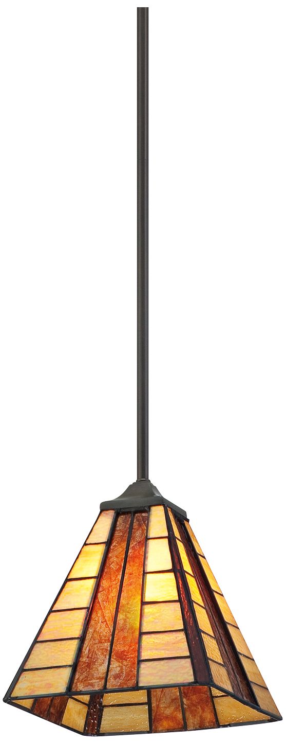 Quoizel Tiffany Panels One Light Mini Pendant