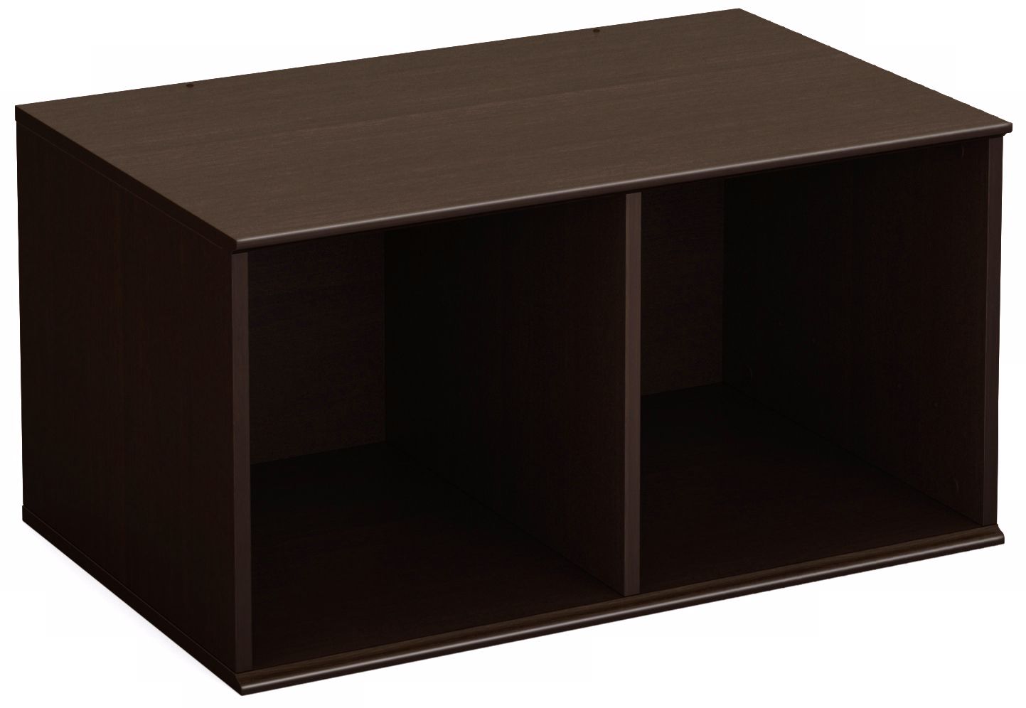 Storit 2-Compartment Chocolate Open Storage Base
