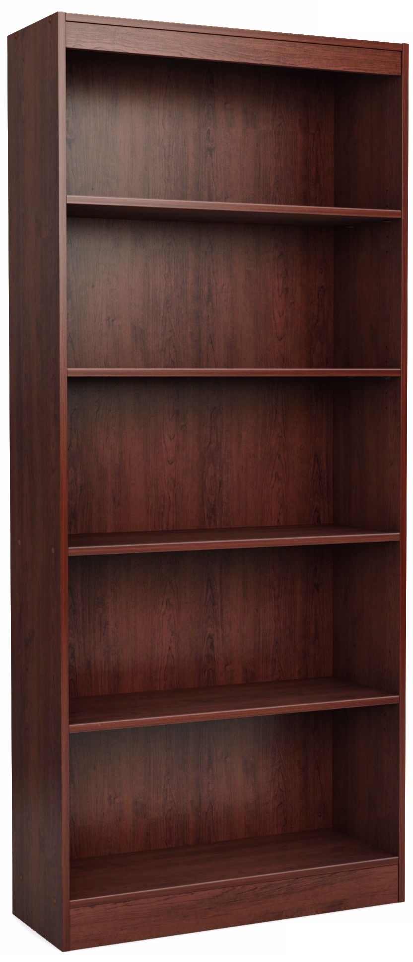 Axess 5-Shelf Royal Cherry Bookcase
