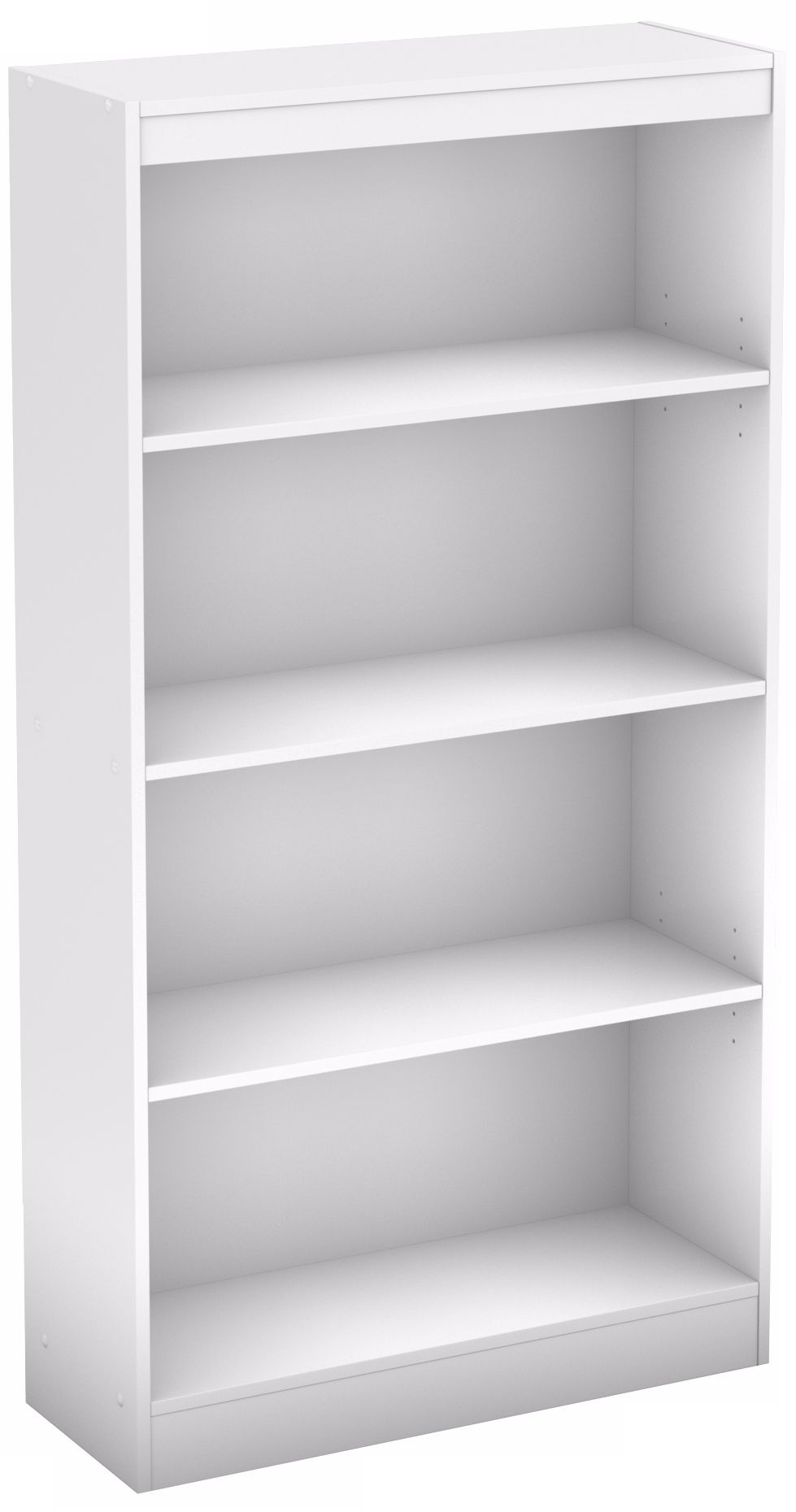 Axess 4-Shelf Pure White Bookcase