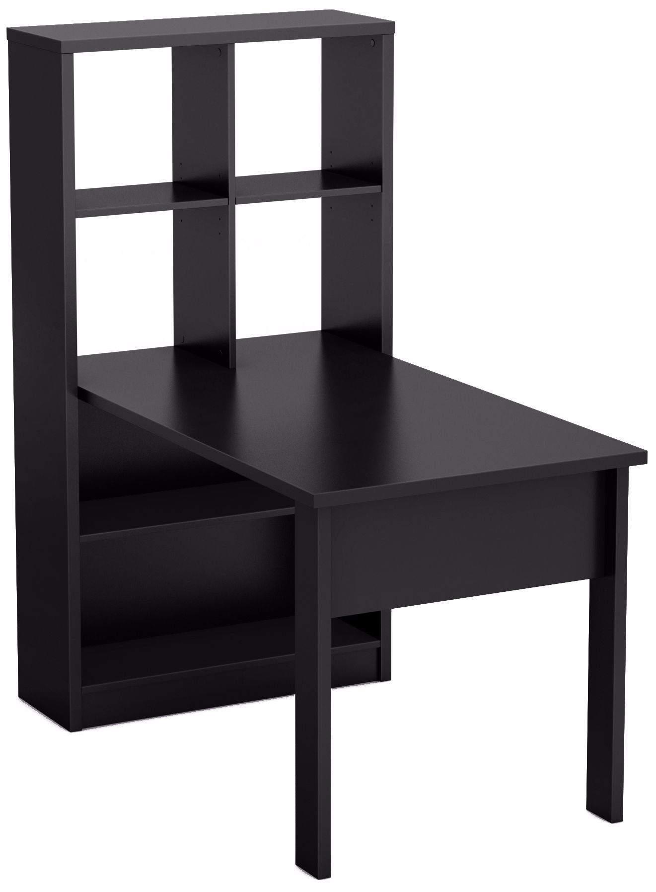 Annexe Pure Black Work Table and Storage Unit