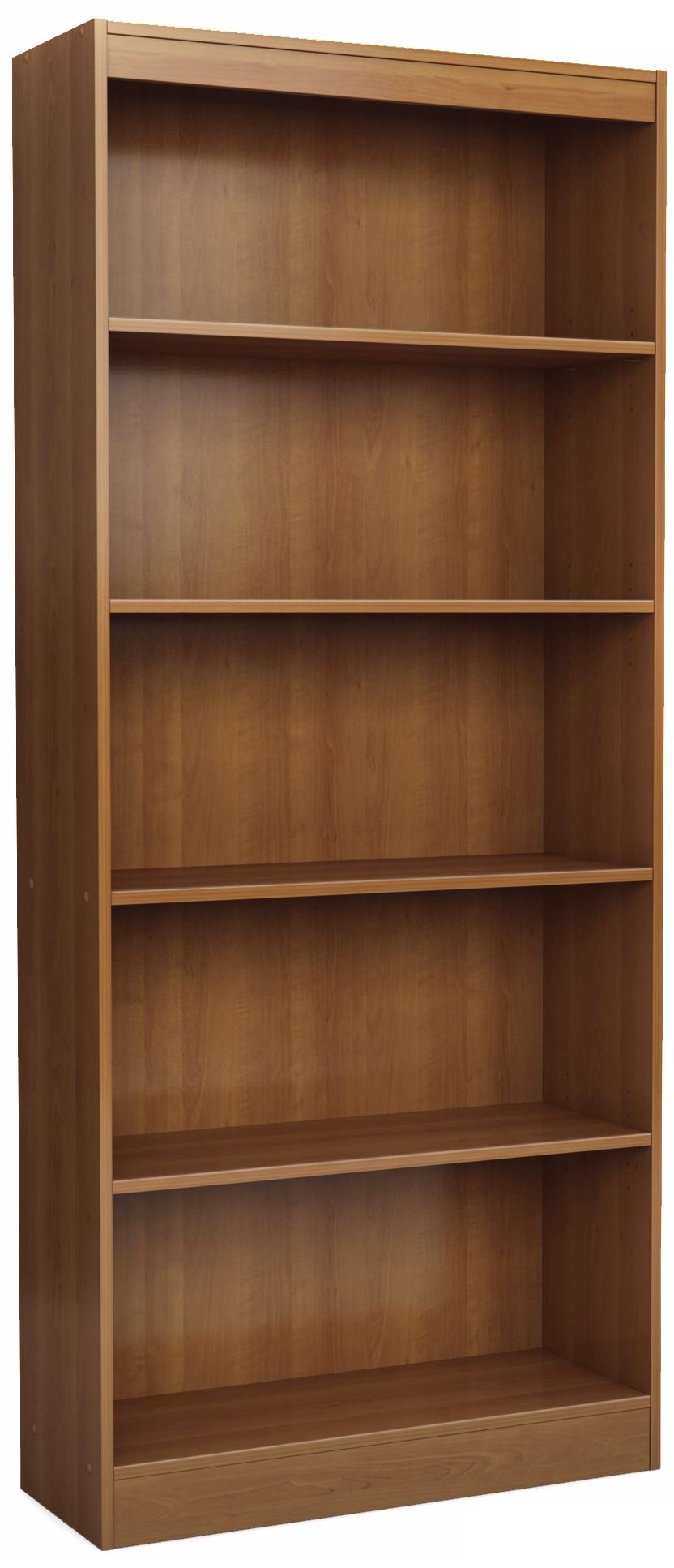 Axess 5-Shelf Morgan Cherry Bookcase