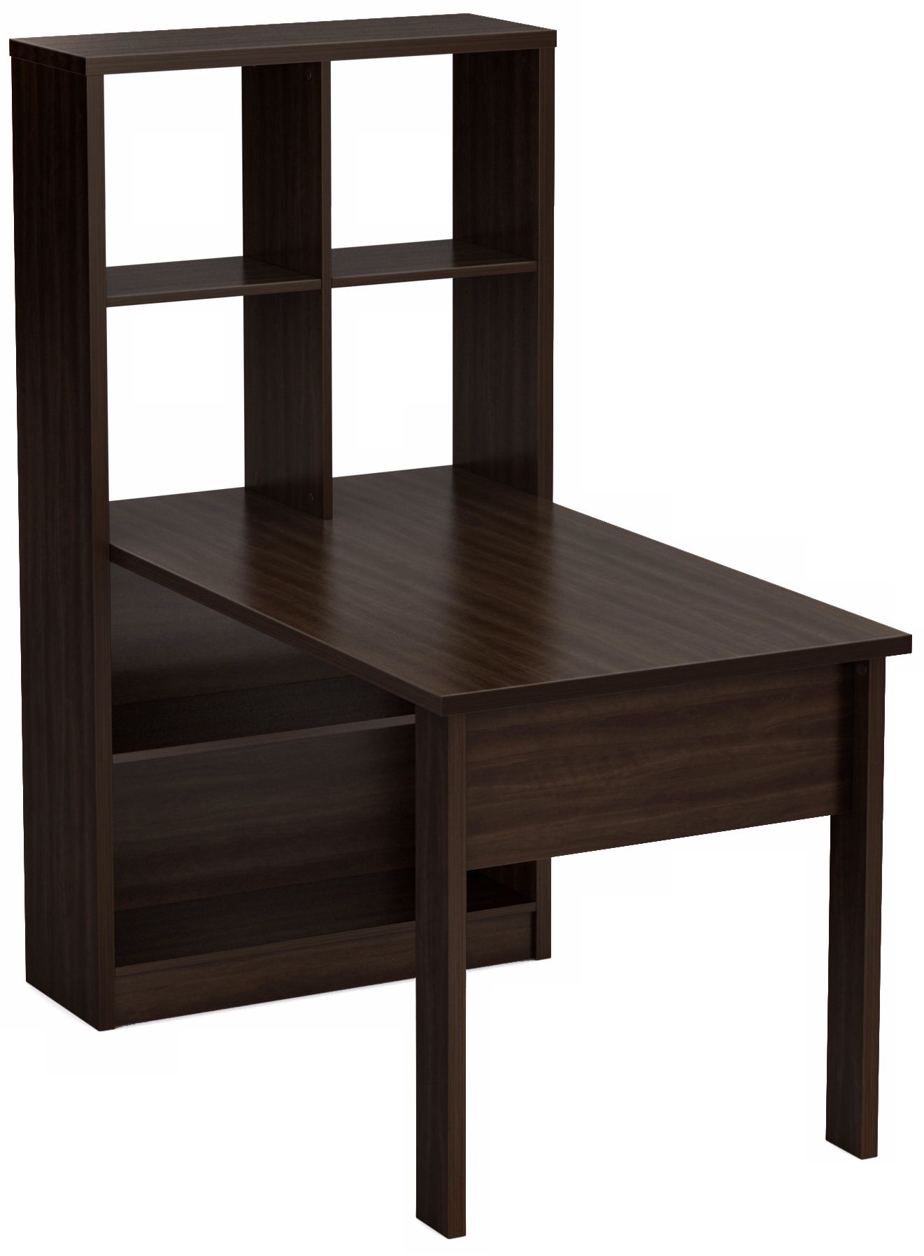 Annexe Mocha Work Table and Storage Unit