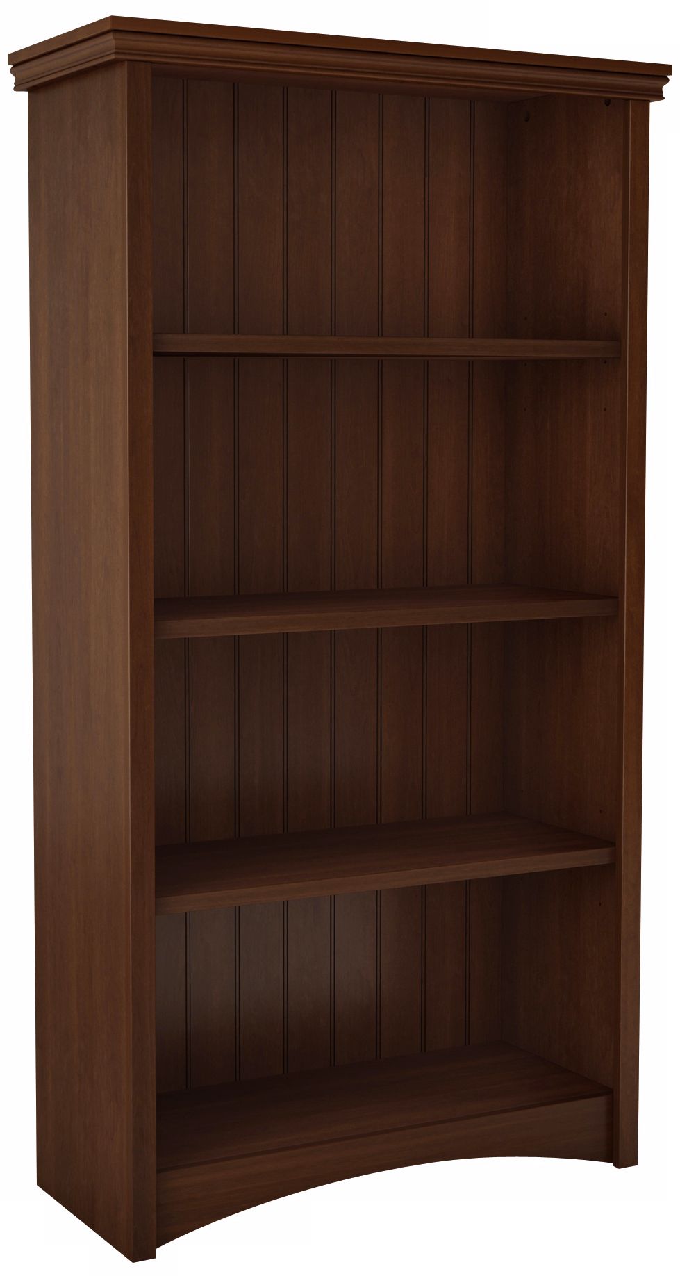 Gascony 4-Shelf Sumptuous Cherry Bookcase