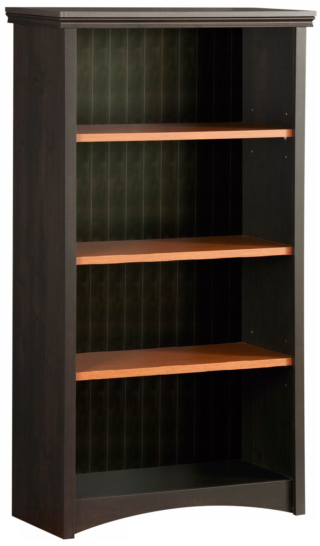 Gascony 4-Shelf Ebony and Morgan Cherry Bookcase