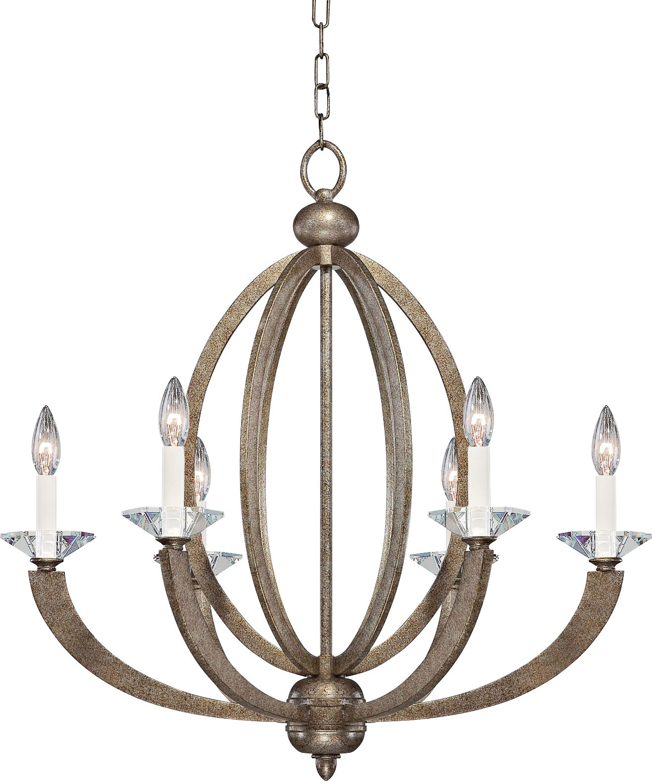 Forum Gold 6-Light 26 3/4" Wide Chandelier