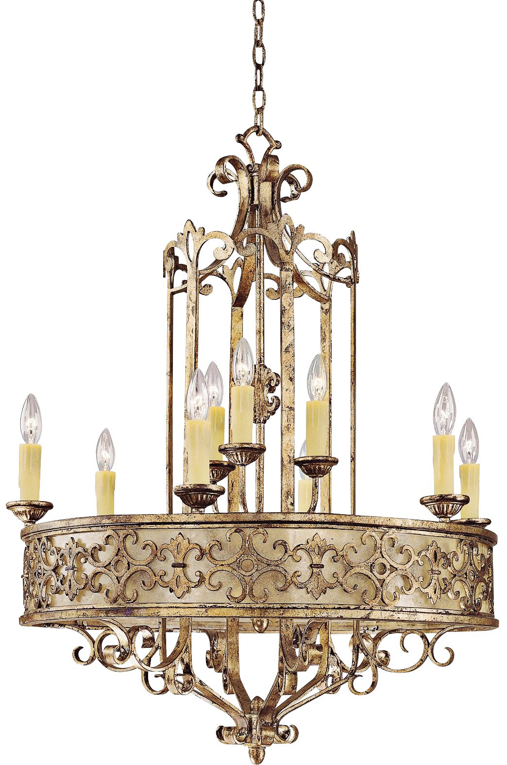 Savonia 9-Light 29" Wide Oxidized Silver Chandelier