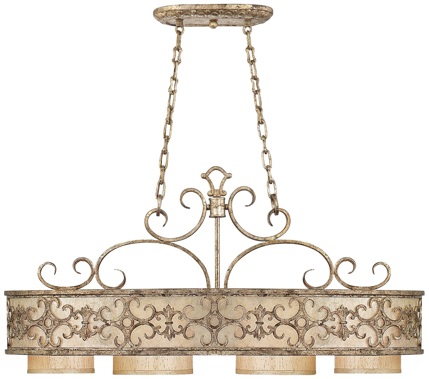 Savonia 4-Light 19 3/4" Wide Oxidized Silver Chandelier
