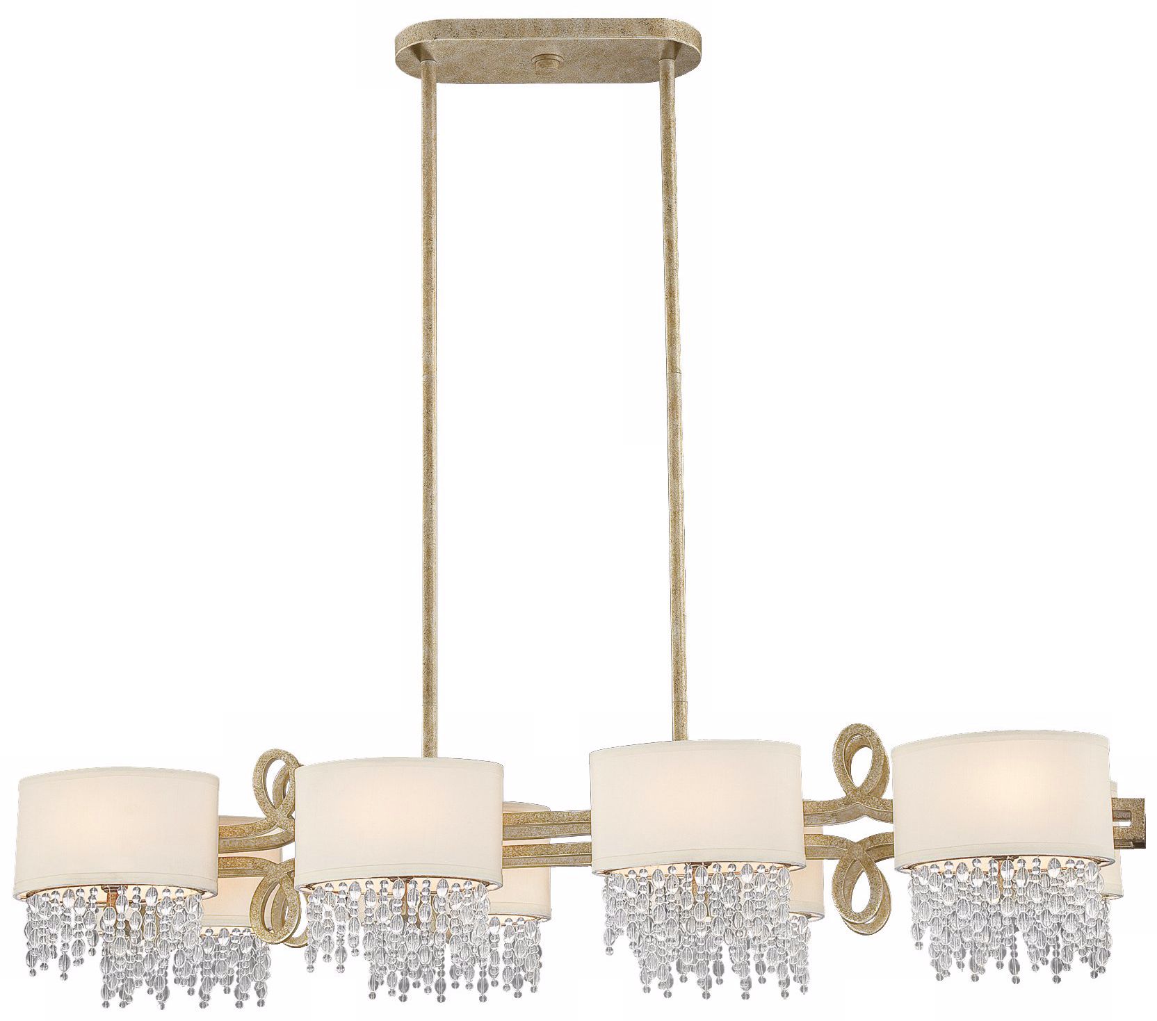 Palais Gold 8-Light 13 1/2" Wide Crystal Chandelier