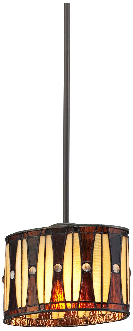 Mission Jewel One Light Quoizel Mini Pendant