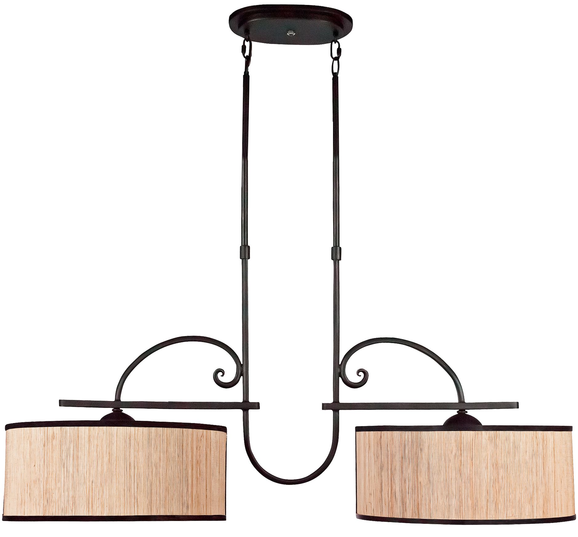 Quoizel Grayson 38" Wide Two-Light Island Pendant Chandelier