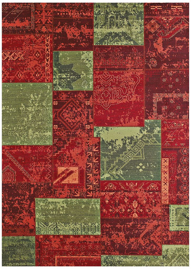 Runway Collection Hathaway 425-00245 Olive Area Rug