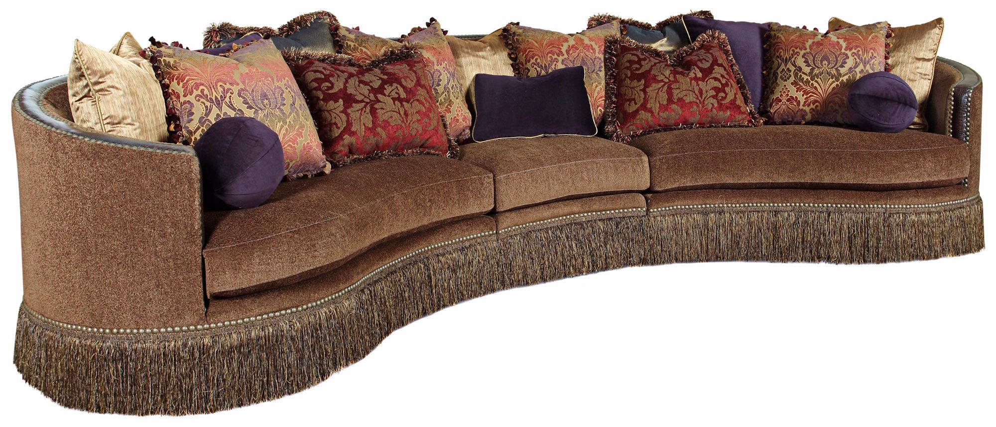 Whitney Sherwood Nutmeg 3-Piece Sectional Sofa