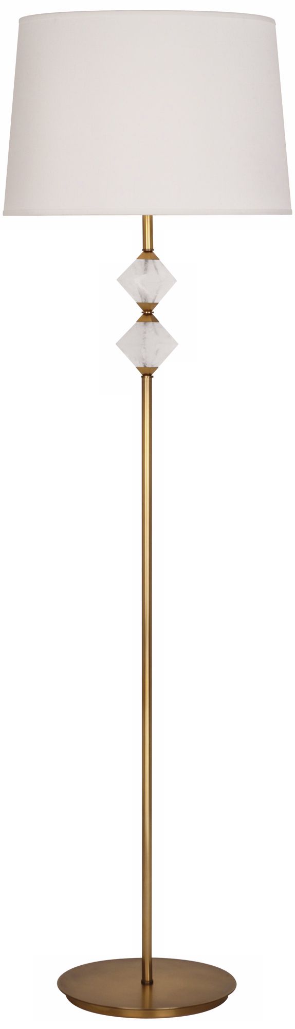 Robert Abbey Juliet Brass Floor Lamp with Crystals