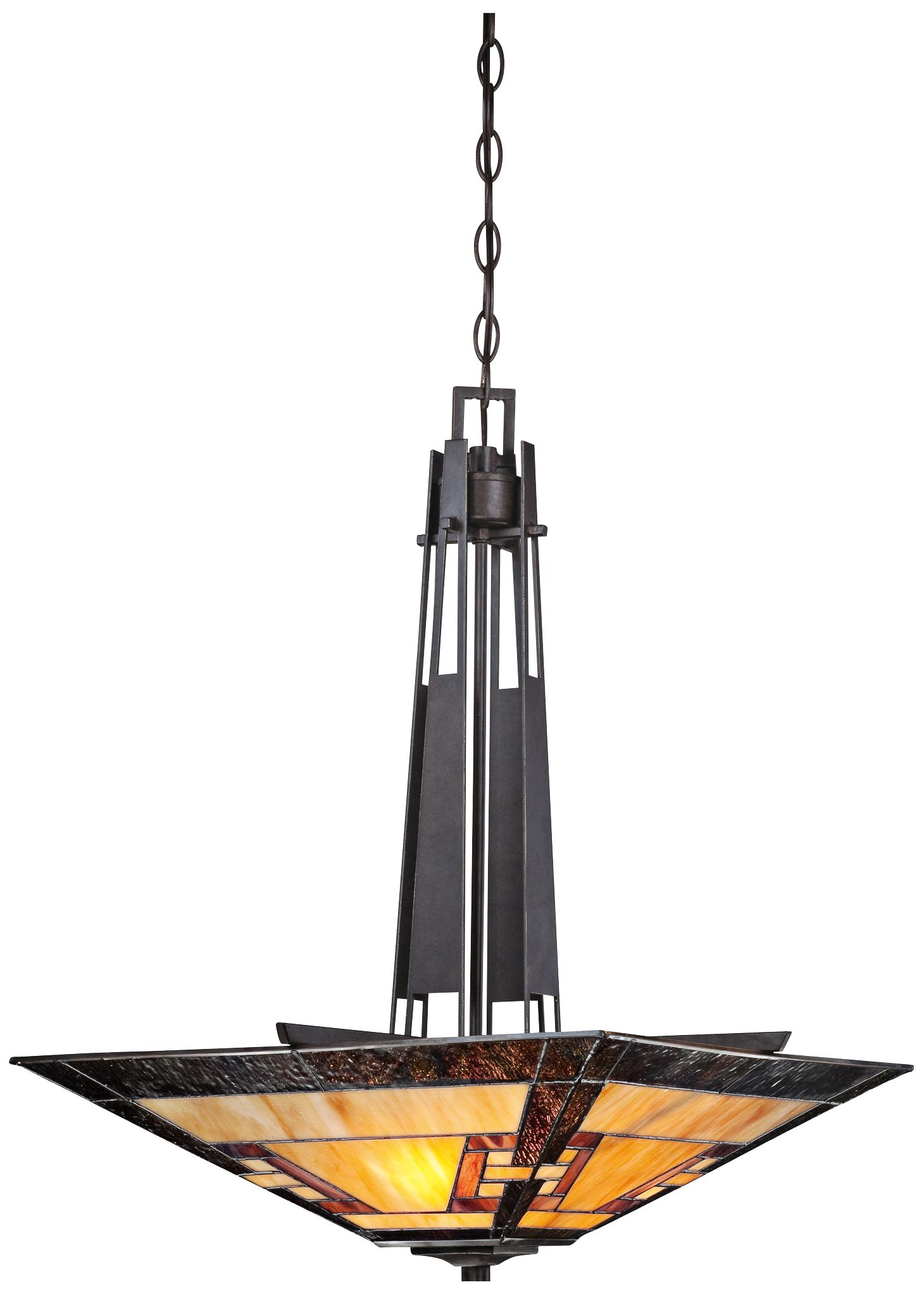 Kennedy 19 1/2" Wide Tiffany Style Pendant Chandelier