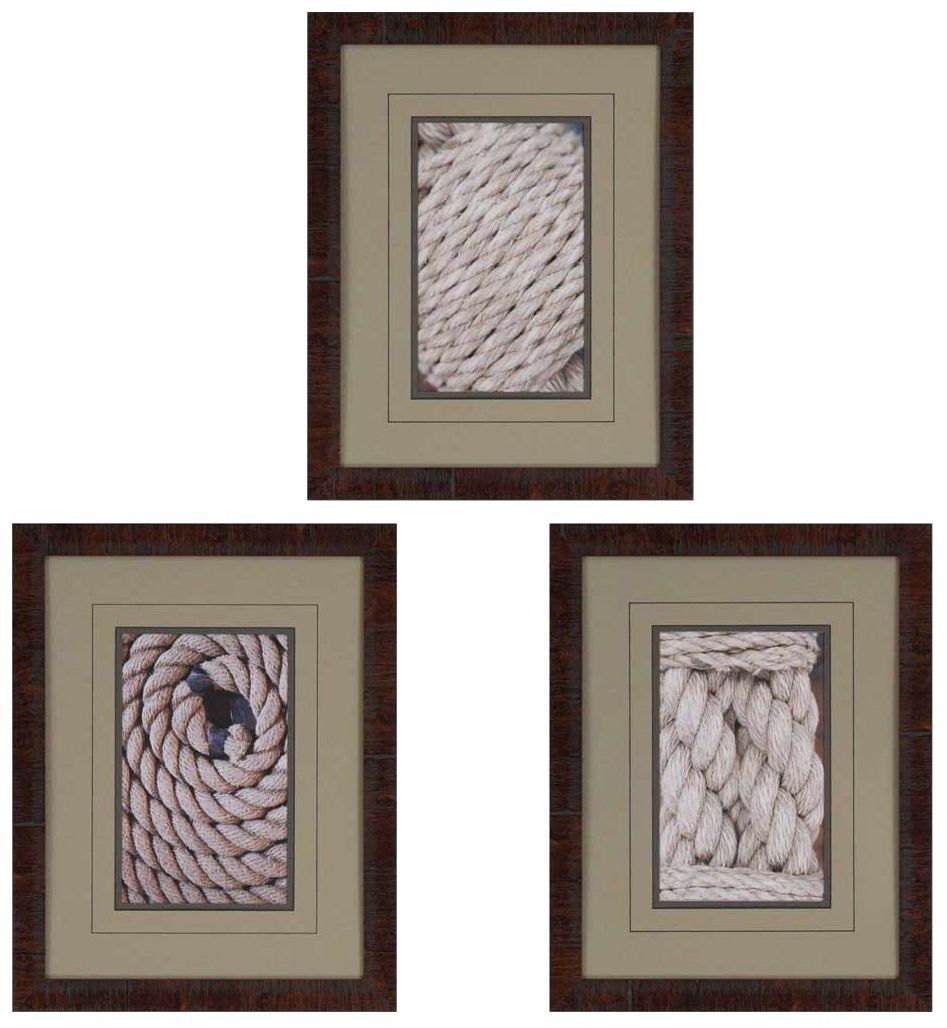 Set of 3 Tie the Knot I 21" High Framed Wall Art Prints