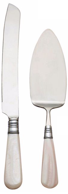 Reed and Barton Julien Mother of Pearl Dessert Set