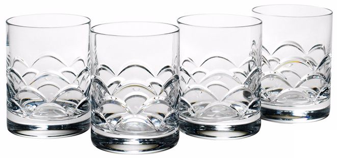 Set of 4 Reed and Barton Cove Old Fashioned Glasses