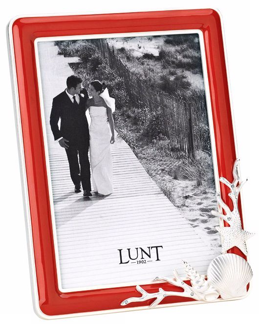 Reed and Barton Sanibel 5"x7" Coral Picture Frame