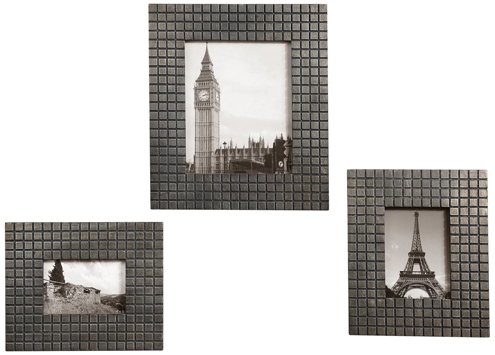 Uttermost Koda Set of 3 Silver Photo Frames
