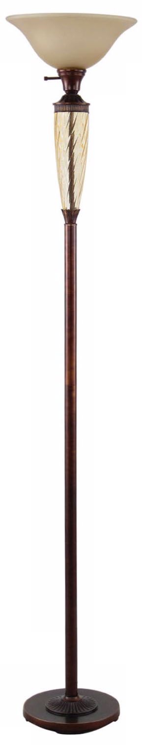 Restoration Bronze Torchiere Floor Lamp