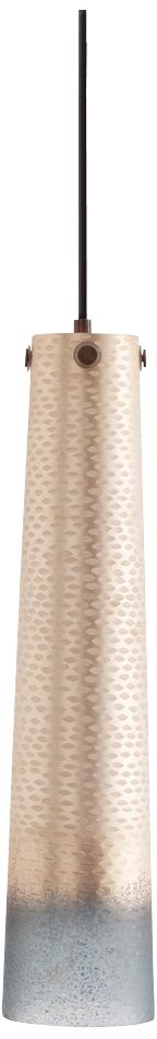Arteriors Bilbao Fishtail Mercury 4.5" Wide Glass Pendant