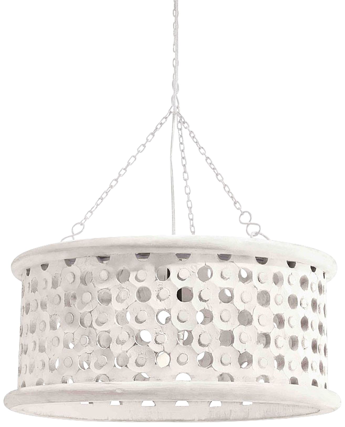 Arteriors Jarrod Wood Carved 22" Wide Pendant