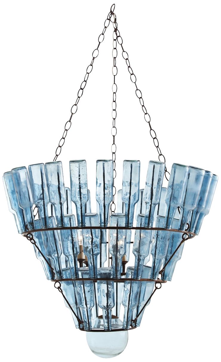 Arteriors Stedman Five Light 29" Wide Glass Chandelier