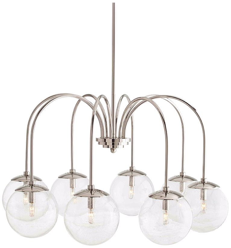 Arteriors Zada Eight Light 36: Wide Glass Chandelier