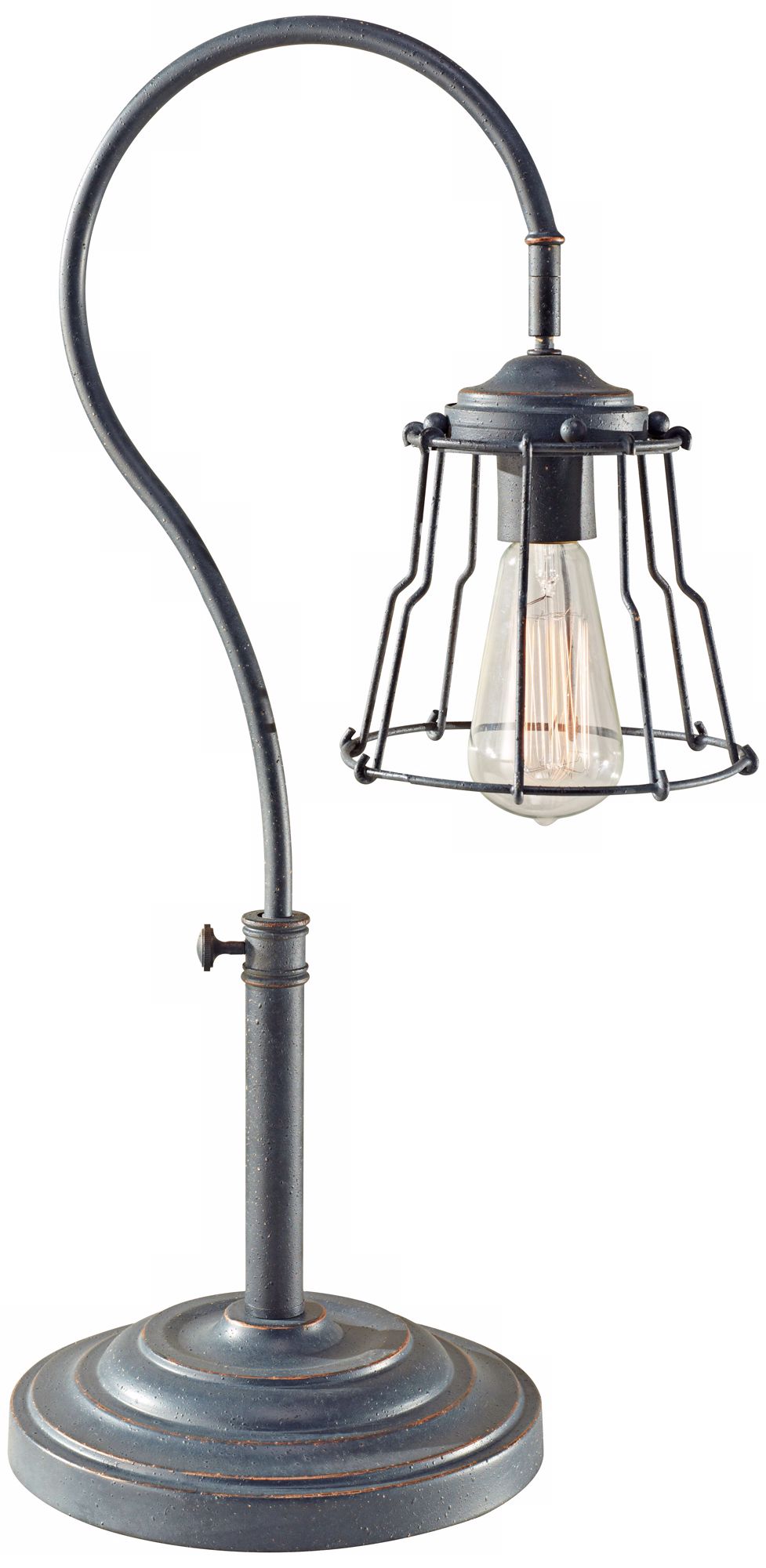 Feiss Urban Renewal Antique Forged Iron Desk Lamp