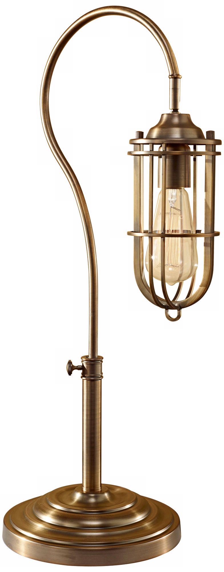 Feiss Urban Renewal Dark Antique Brass Desk Lamp