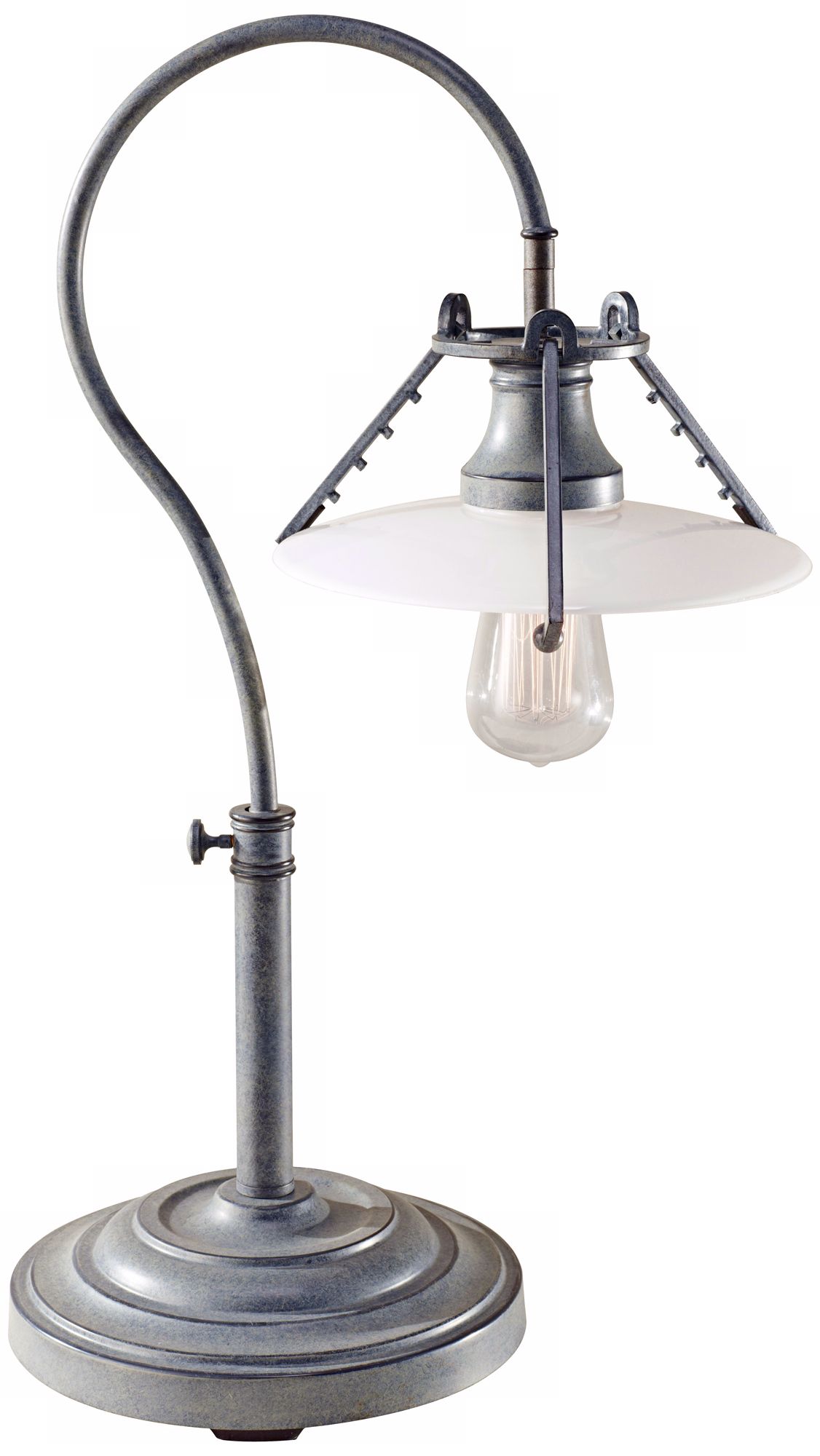 Feiss Urban Renewal Weathered Zinc Desk Lamp