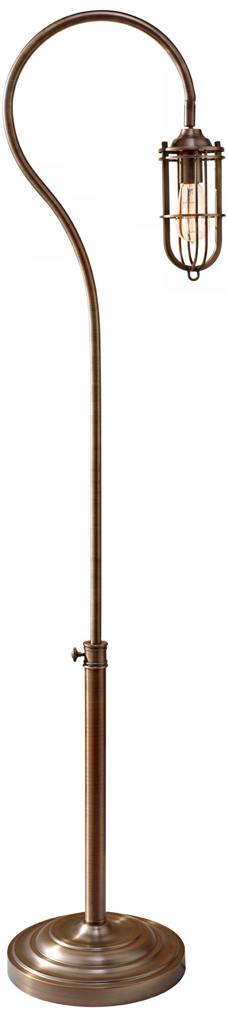 Feiss Urban Renewal Dark Antique Brass Floor Lamp