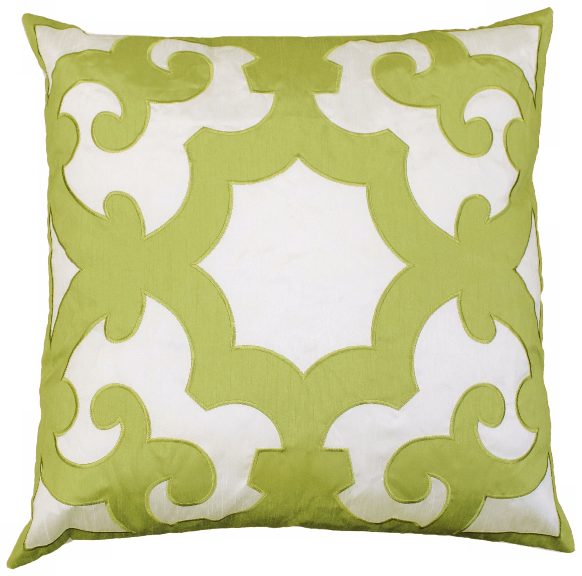 Bukara Green 24" Square Down Throw Pillow