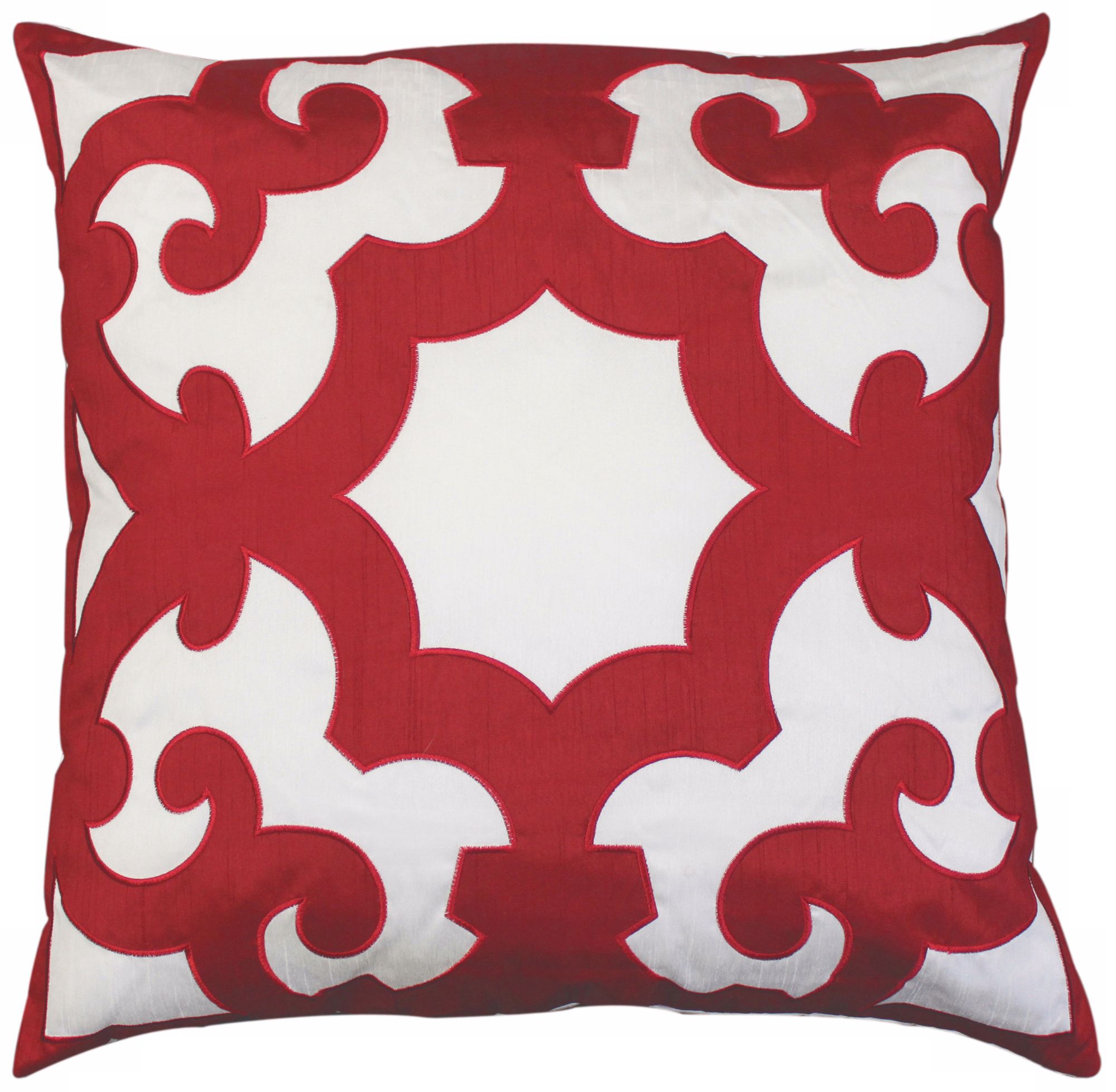 Bukara Red 24" Square Down Throw Pillow