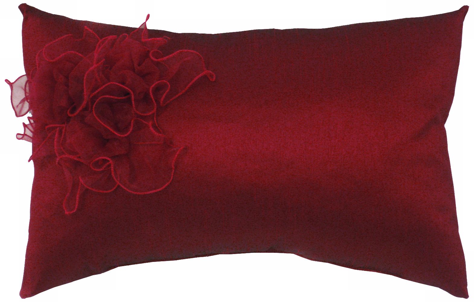 Chloe Burgundy 20" Wide Down Throw Pillow