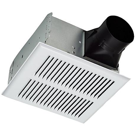 Broan Invent White Metal Grill 80 Cfm 2 0 Sones Bath Fan