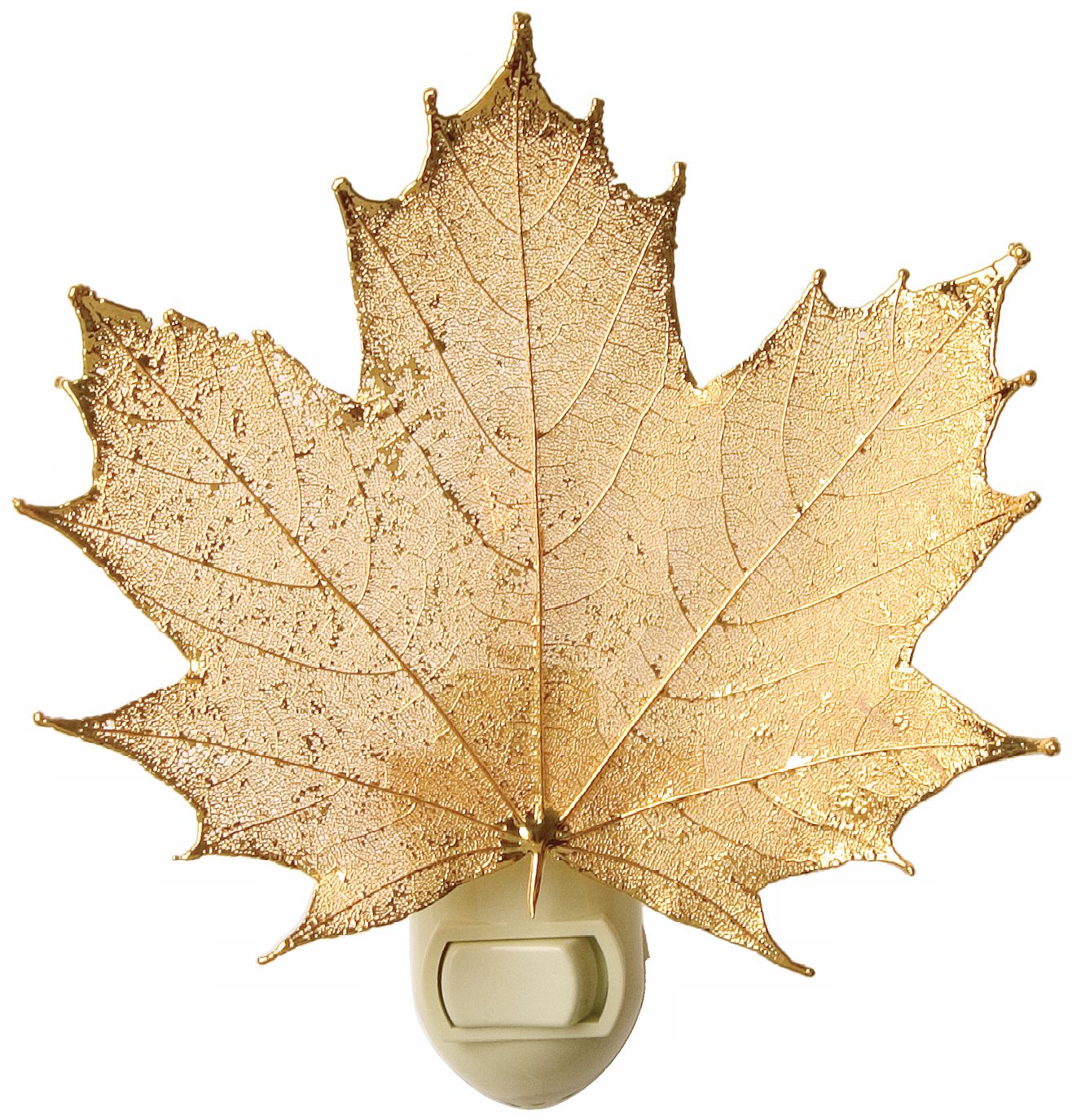 Antique Gold Real Leaf Sugar Maple Night Light