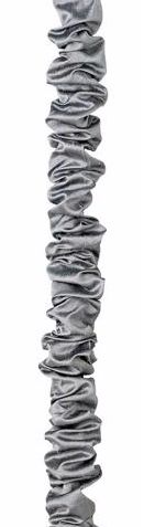 Grey Silk 46 1/2" Long Chandelier Chain Cover