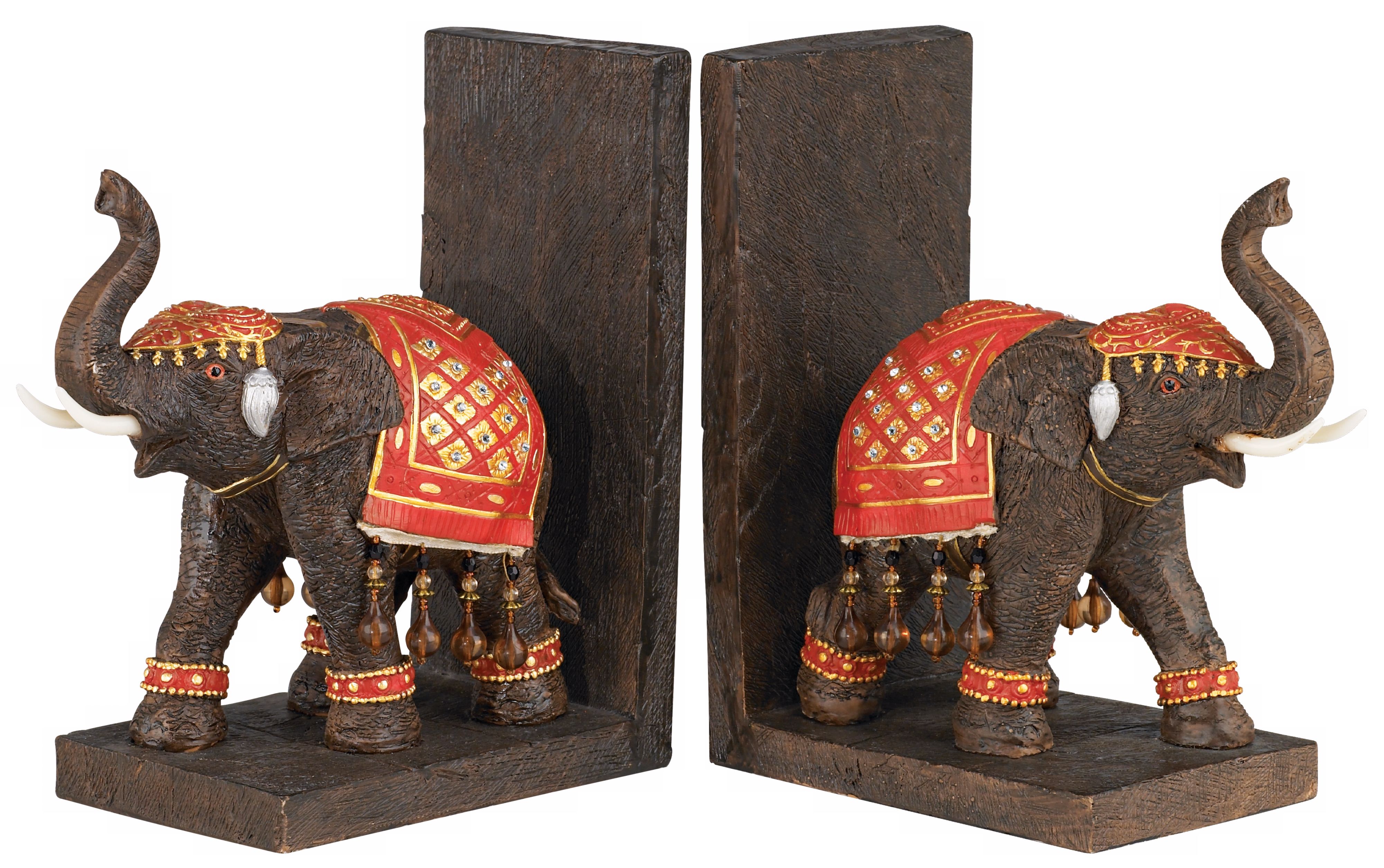 Bali Elephant Bookends