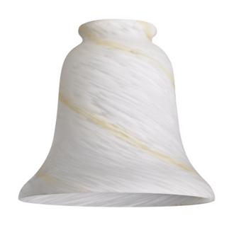 2 14 Fitter Set of 4 Faux Alabaster Glass Bell Shades 20231 20231 20231 20231