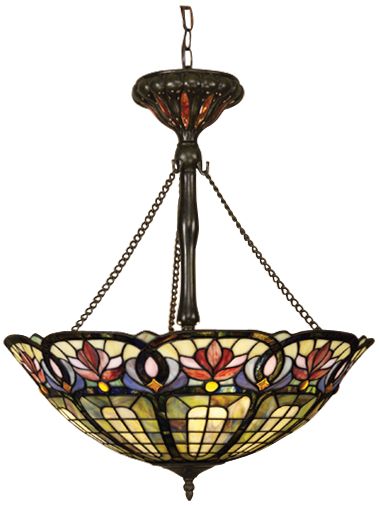 Hyacinth Tiffany-Style Pendant Chandelier