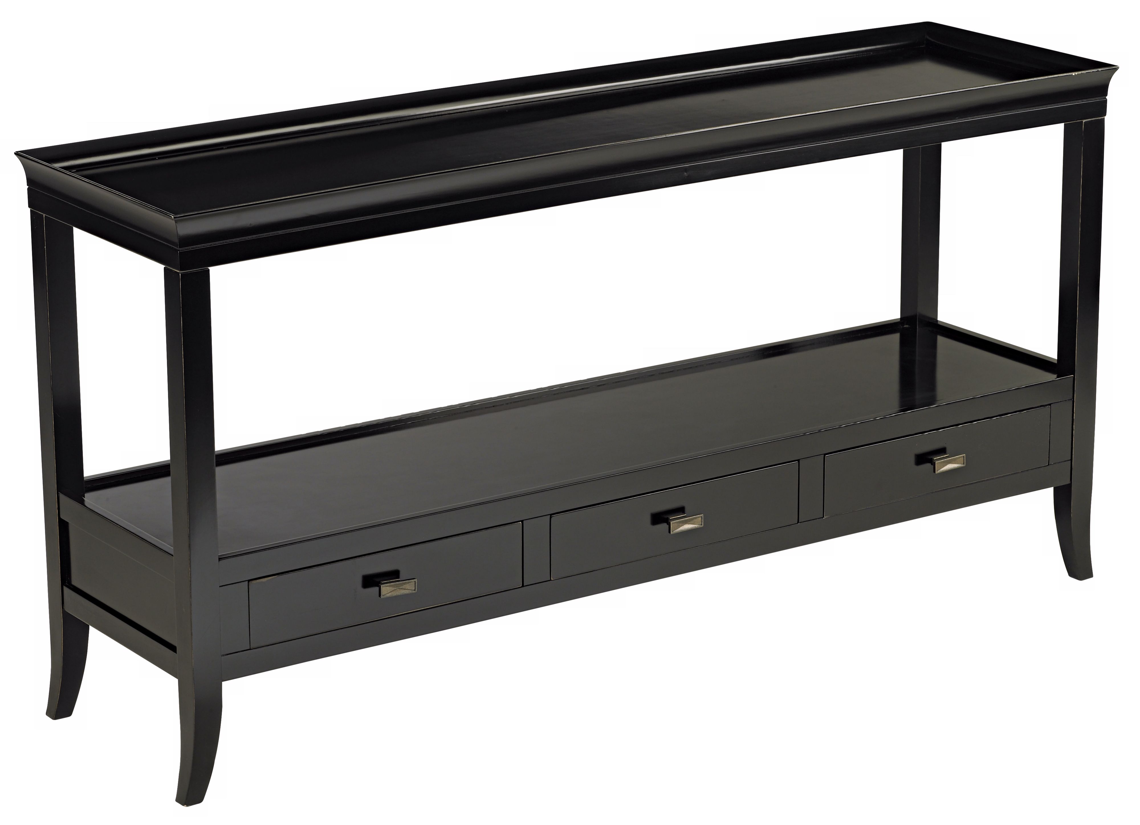 Trio Moderne Sofa Back Black Console Table