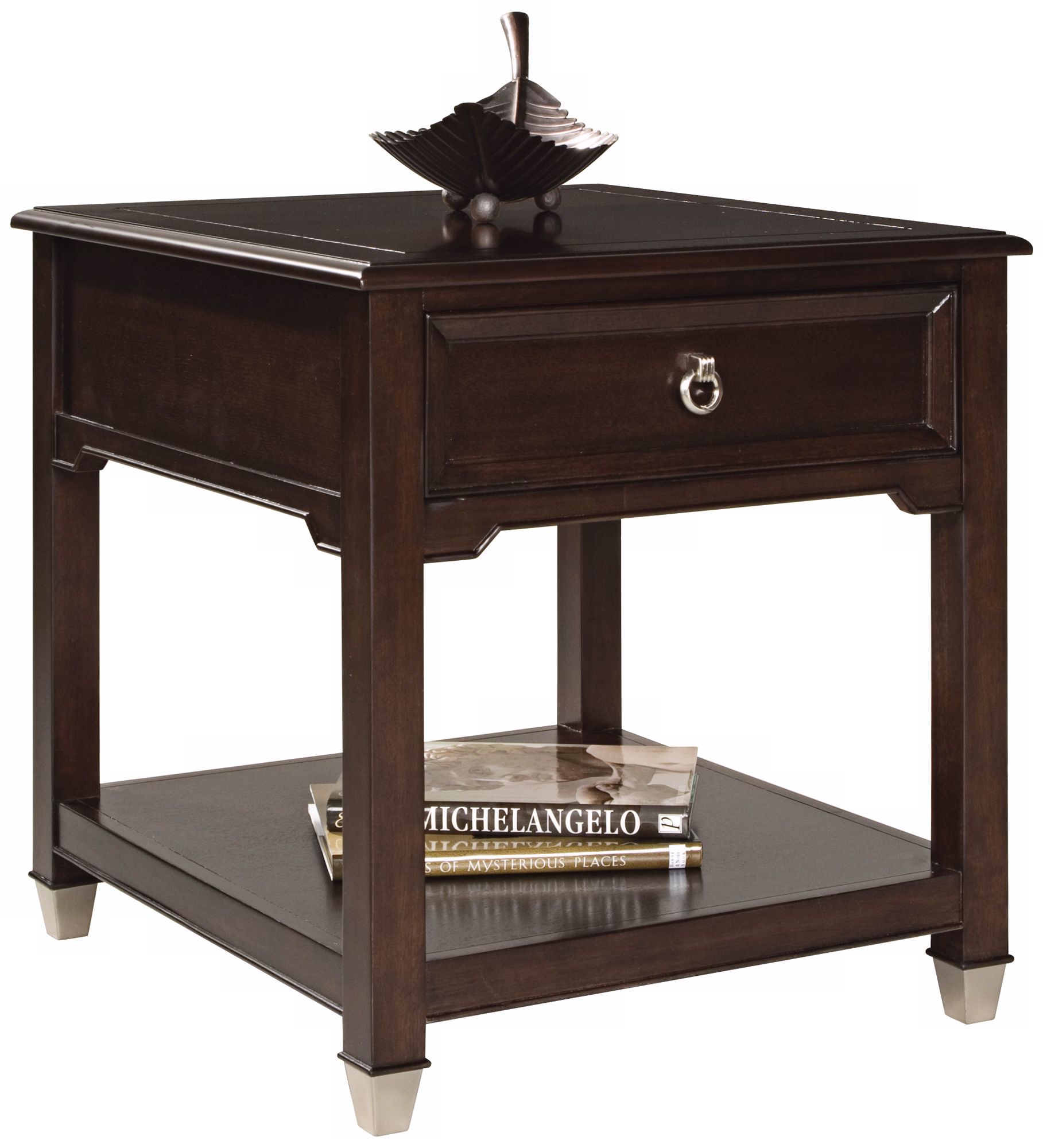Darien Burnt Umber Rectangle End Table