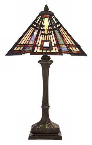 Classic Craftsman Tiffany Style Table Lamp