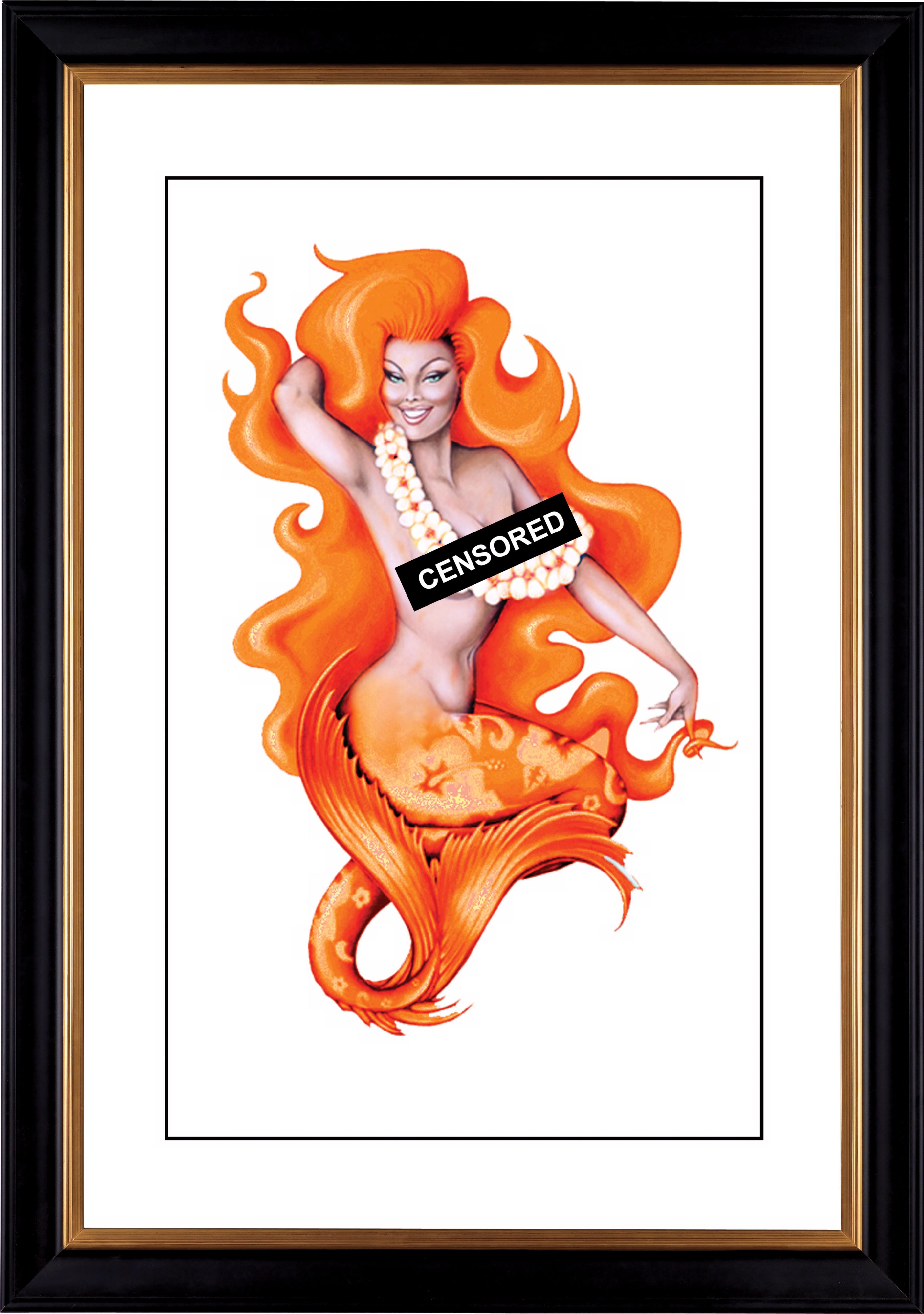 California Orange Giclee 41 3/8" High Wall Art