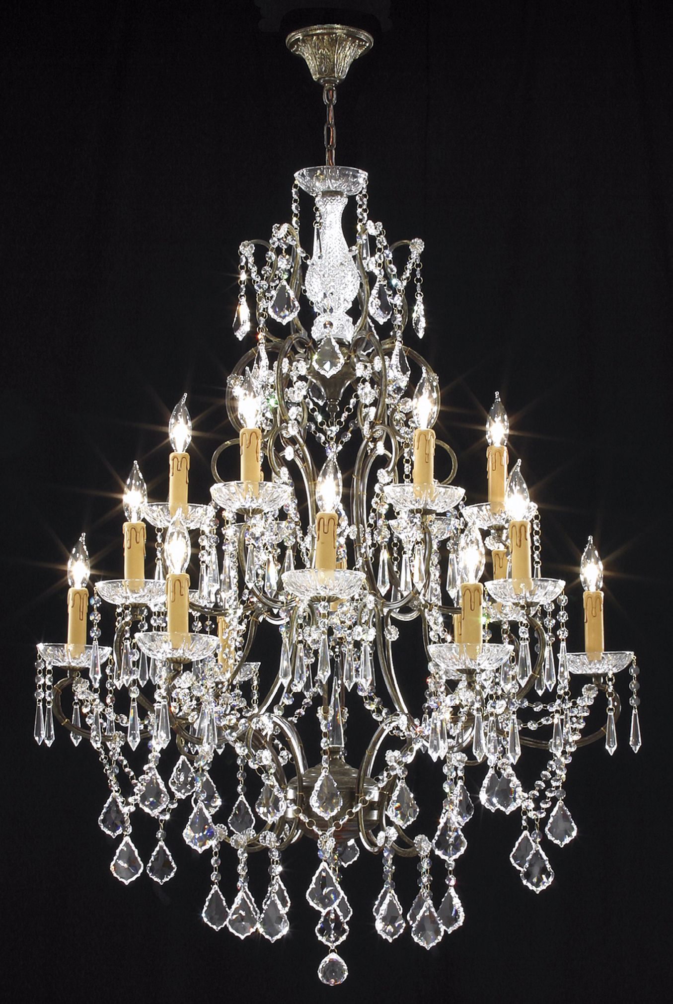 James R. Moder Charleston Large Crystal Chandelier