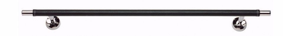Zanzibar Collection 24" Wide Chrome Black Towel Bar