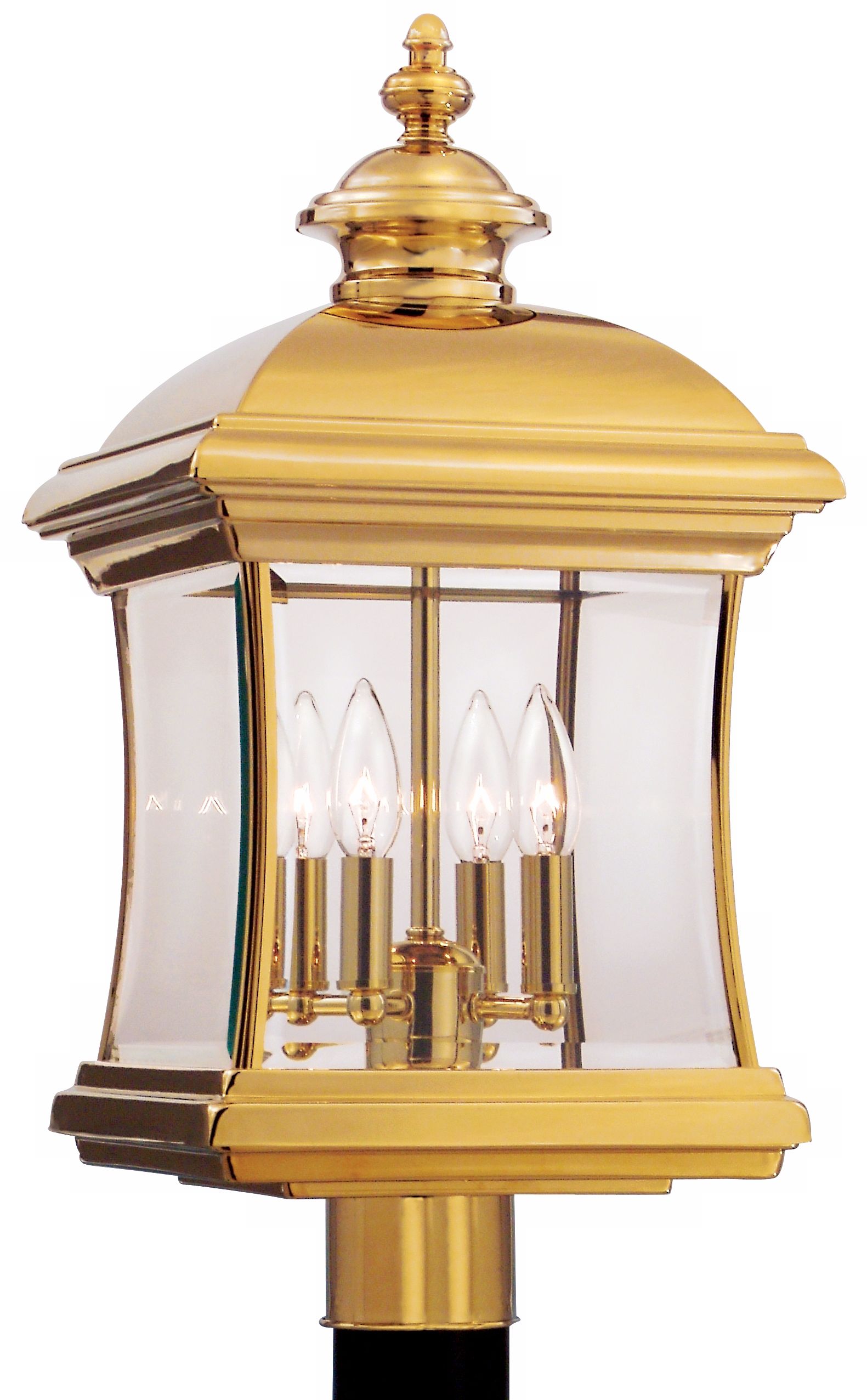 Buckingham Collection 21 3/4" High Brass Outdoor Post Light